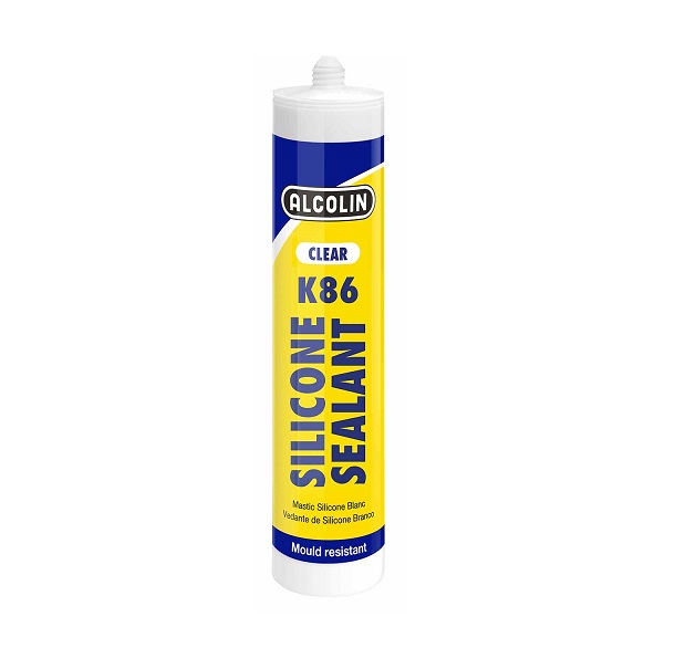 A silicone sealant for non-porous surfaces, not suitable for fish tanks as it contains a fungicide to prevent mould growth.