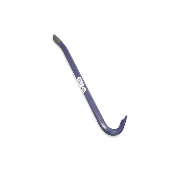 Wrecking bars are used to open boxes, lever items apart, remove nails and roofing screws. There is chisel on one end a claw on the other end.