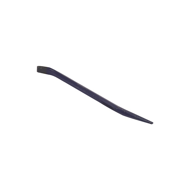 Chisel one end and tapered point on other end. The tapered end of a tommy bar is usedas a marlin spike for the alignment ofholes in steel construction work. Both ends off-set.