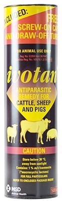 Antiparasitic remedy for cattle, sheep and pigs.