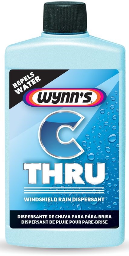 Wynn's C Thru is an innovative rain dispersant product for windscreens and windows.Rain is dispersed so effectively, wipers are not needed even in the heaviest of down pours.Applies easily with a clean cloth and lasts an entire rainy season.