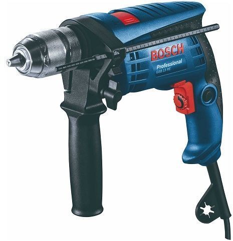 650W, drilling (wood/steel/masonry) 20/10/13mm, chuck: 1.5-13mm. Maximum safety comes with burst proof Guards and 2-motion switch.