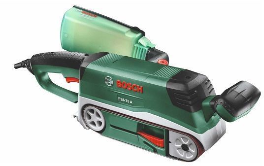 710W, 350 m/min belt speed, 76x165 mm Sanding surface. Comfortable sanding and a high removal rate for larger flat surfaces.
