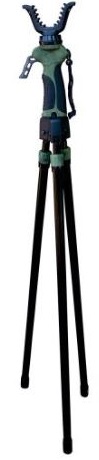 Ram Trigger Stick Gun and Gear rests can be instantly adjusted, using only one hand, to your desired height. Trigger Stick is lightweight, height-adjustable and can be used in a standing or kneeling position. The detachable V Yoke can be easily and quickly removed for securing spotting scopes, cameras, laser range finders or any other tripod mountable device.