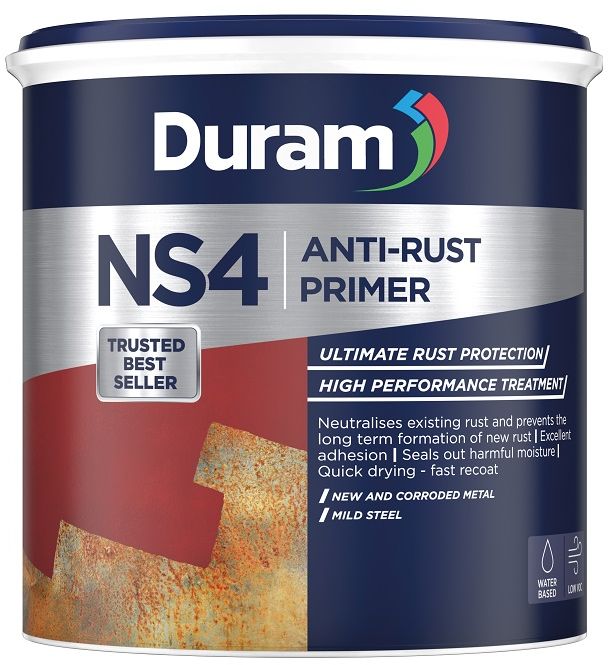 A rust-preventing metal primer suitable for domestic, industrial and automotive uses. Long term protection against corrosion. Good flow and levelling properties, leaving the surface smooth and ready for paint. Quick drying and can be handled within an hou