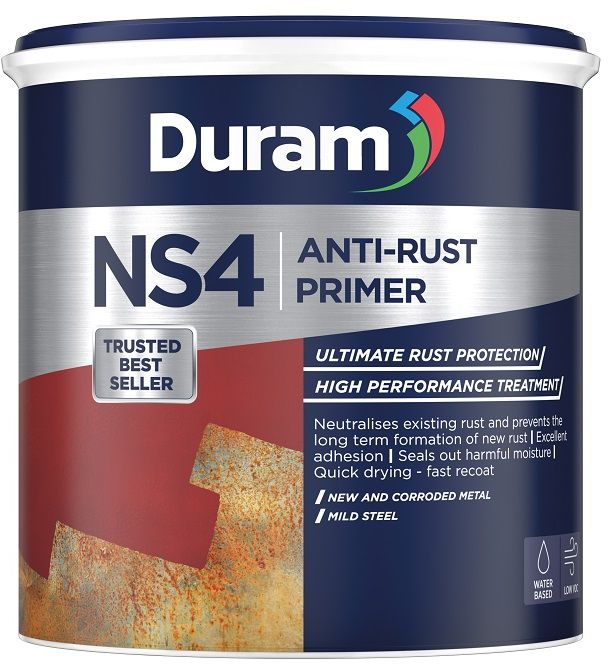 A rust-preventing metal primer suitable for domestic, industrial and automotive uses. Long term protection against corrosion. Good flow and levelling properties, leaving the surface smooth and ready for paint. Quick drying and can be handled within an hou