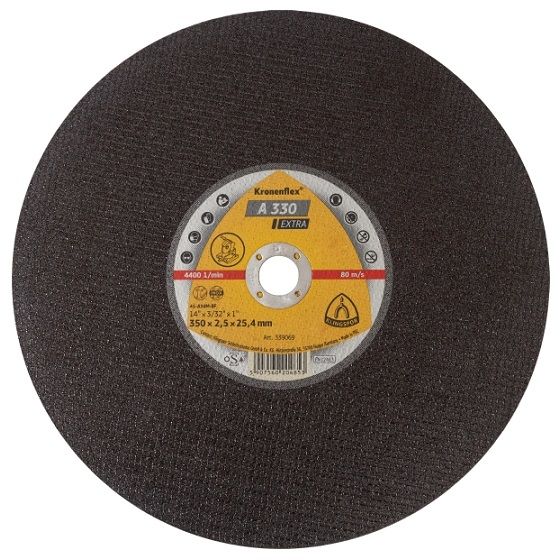 More stability during cutting due to two glass fibre reinforcement mesh. Good cutting speed with long service life. Recommended for various materials and different profiles. Usable on chop saws in craft and industry.