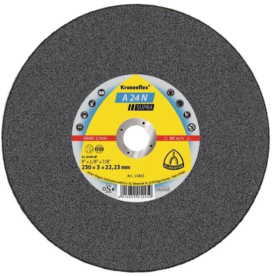Special recipe prevents smearing and clogging. High removal rate on stainless steel due to hardened aluminium oxide.