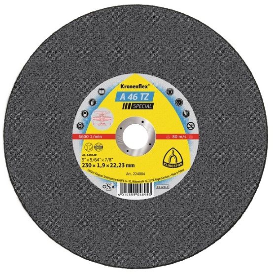 Free of iron, sulphur and chlorine. Universal use on steel and stainless steel. First choice for professional applications and fast cutting of demanding materials.