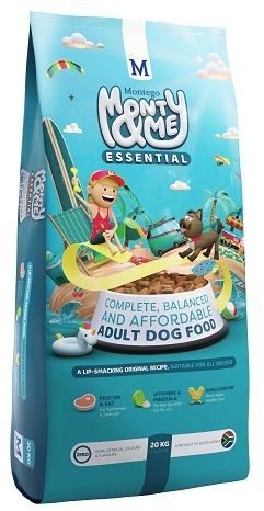Delicious, Well-Balanced and Affordable Nutrition for Adult Dogs Monty & Me Essential saves you cash without skimping on quality. The ingredients we use in Monty & Me Essential are of the same quality used in all our products, carefully formulated to bring your dog a balanced, satisfying and digestible food at our most affordable price point yet. Benefits Include: Barley - easily digestible, slow-burning wholegrain carbohydrate & natural source of fibre that satisfies Monty for longer. Quality Ingredients - Monty & Me Essential is made with real meat for bioavailability & nutrient absorption. Takes care of teeth - Crunchy kibble assists with oral care. Essential Vitamins - Added antioxidants for immune support, helps keep immune system healthy & robust. Right balance of protein & fat levels help maintain good physical health. Essential Fats - Added Omega 6 oil ensuring healthy skin and a soft, shiny coat.