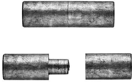 Bullet hinges 100mmx25mm mild steel self colour.
