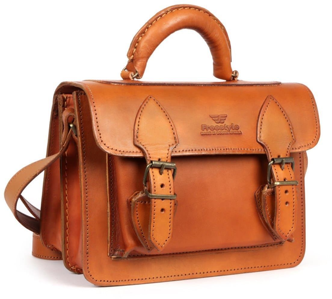 Ladies handmade leather handbag.