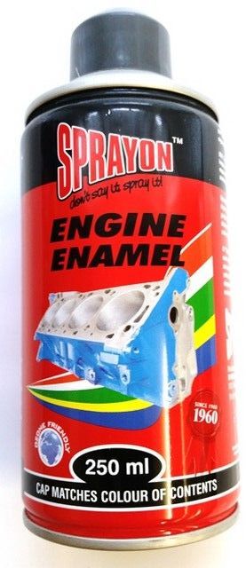 Sprayon Engine Enamel is a specially formulated lacquer spray with heat resistant properties up to 200°C.