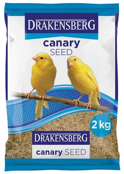 The recipe for Drakensberg Canary Seed has been formulated to keep pet canaries happy, healthy and singing to their hearts' content. It's high in protein, gluten-free, has a high percentage of unsaturated fatty acids, and provides folate and iron.