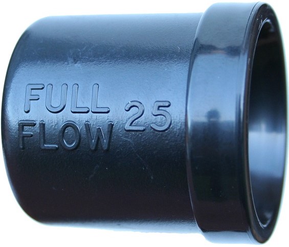 Full Flow® compression fittings are the industry standard for easy, trouble free and leak-proof connections. They are simple and efficient to use. Just push the pipe into the fitting until it hits the pipe stop inside. Full Flow® compression fittings are manufactured from engineering grade ABS material for toughness and strength and are made to fit SABS spec class 3 polypipe (LDPE). They are available in 4 sizes: 13mm, 15mm, 20mm and 25mm. All Full Flow® fittings have colour coded rings to easily identify their size and like all Microjet® products have their name proudly emblazoned on their bodies. This fitting is used for connecting a polypipe to a B.S.P. threaded pipe or fitting. If it Doesn't say Full Flow®  Then it isn't.