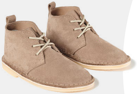 Hunting suede stitch-down construction Tr sole soft inner sock.