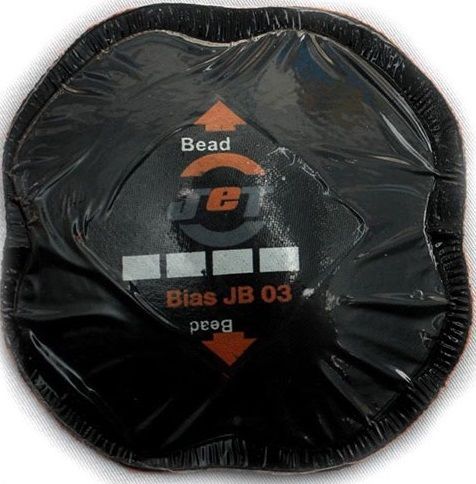 2 x 120mm X 120mm Cross ply tyre repair patch.