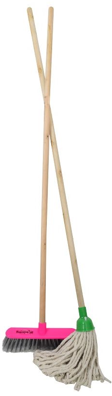 Mini broom and mop combo.
