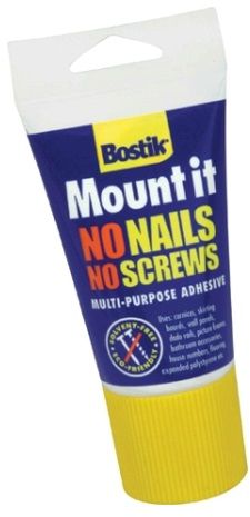 A high strength assembly adhesive for easy and invisible fixing of various objects without drilling, screwing and nailing.