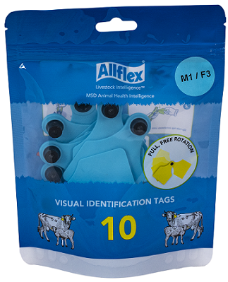Button Male/Senior Female (M1/F3) (10) Blue.