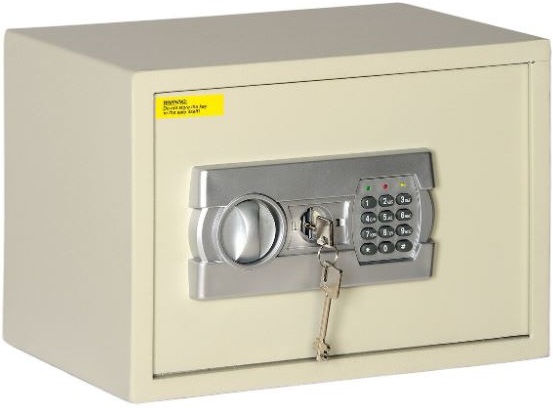 Burglar Resistant Safe. 3 - 8 Digit user code, 6 lever lock for high security, concealed hinges, individual serial number. This safe has been tested to the SANS 751: 2008 Category 1 requirements for burglar resistant safes. x 2 80mm Mounting bolts. (supplied with 2 keys).