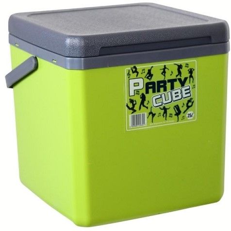 25L portable cooler box ideal for storing food and drinks at parties.