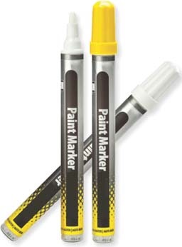 Permanent marking, lettering, coding or numbering can be made using these marker pens.