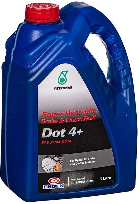 Engen Super Brake Fluid Dot 4+ is recommended for use in both disc and drum brake systems requiring both Dot 3 and Dot 4 fluids. It is also used in clutch hydraulic systems