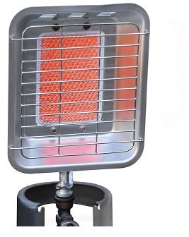 Ideal for camping and domestic use, screws directly onto gas cylinder. Does not dry out the air.