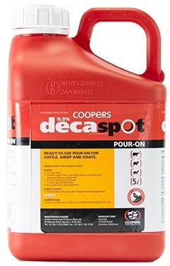 Ready to use pour-on for cattle, sheep and goats.