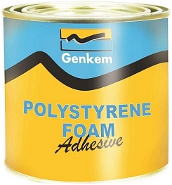 Polystyrene Adhesive can be used to bond polystyrene foam to itself and to almost all other clean and firm surfaces.
