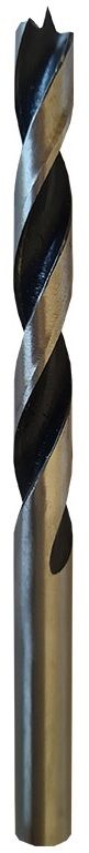 Quality wood drill bit with shouldered cutting spurs for a faster cleaner cut with better dust extraction.