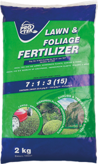 A chemical granular fertiliser. N:P:K (%) 7:1:3 (15).