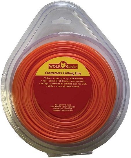 Trimmer line Donut. Round 2.0mm X 100m. Compatible with electric trimmers and petrol bent shaft trimmers.