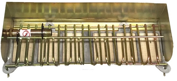 Branding oven for 3 bronze alloy letters.