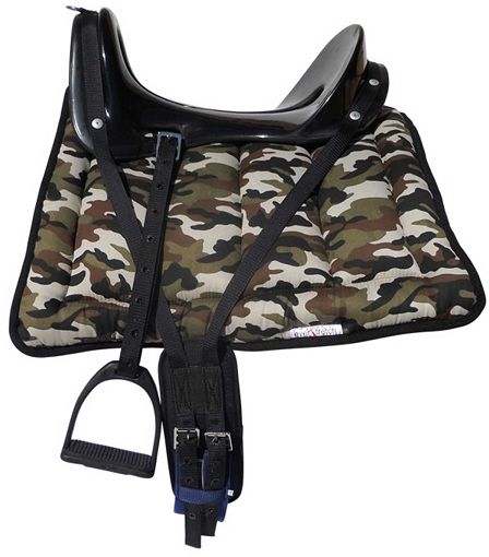Tree: Solo McLellan style fibreglass tree is specially designed to fit South African horses. Open centre provides clearance for horses spine. Stirrup leathers & Irons: Nylon stirrup leathers are fitted in 2 different stirrup slots to suit a taller or shorter rider. It also suits a more forward sitting rider (the front stirrup slot), or the back slot for a more further back sitting rider. Girth Points: The replaceable girth straps secure from front and back, to ensure a snug, comfortable and even contact saddle fit. Chafeless padded girth. Ample Dee rings for attaching breastplate, saddle bags and crupper. Lightweight. Low maintenance - no oiling. For endurance, trail riding, security, veewagter - farm work.