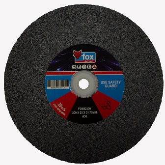 Vitrified wheels for use on bench & pedestal grinders.