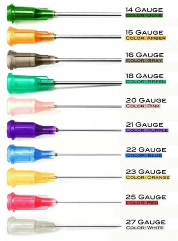 Disposable needle.