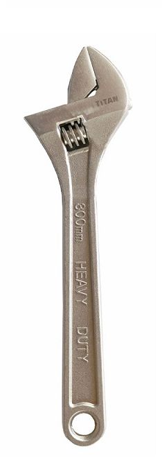 Wrench titan adjustable satin finish 300mm.