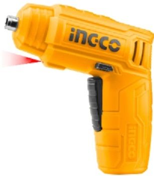 Product has a Voltage of 4V, Hex Shank 1/4 inch, No Load Speed 180 per minute, maximum torque of 4mm, an integrated work light and charge level indicator. The product comes with a 10 pieces 25mm Cr-V bits and holder. It is paked be a double blister.