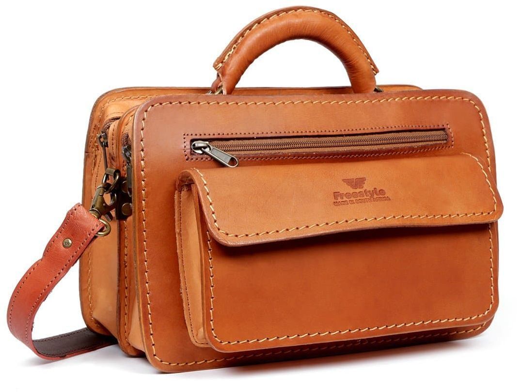 Ladies handmade leather handbag.