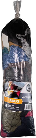 Cloth rags are rags made from unwanted 100% cotton clothing and household fabric items.