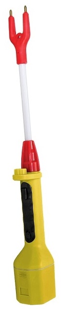 Battery operated Livestock prodder. For handling livestock. Designed to suit South African conditions. Featuring a high quality LED light for safety. Uses 4 x C Alkaline batteries.