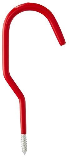 Storage Hook Large Pair PVC Coated & Course Thread.