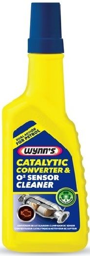 Wynn's Catalytic Converter & O2 Sensor Cleaner for petrol engines optimizes the efficiency of the catalytic converter and ensures the optimal working of the oxygen sensors by cleaning the active surfaces of combustion and exhaust residue. 325ml treats 30L of Petrol.