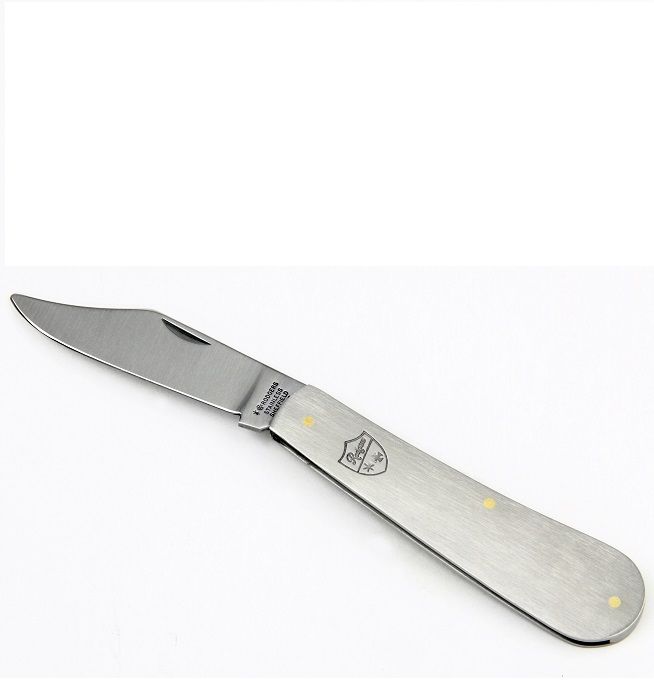 Joseph Rodgers with stainless steel scales, straight edge clipt Point blade.