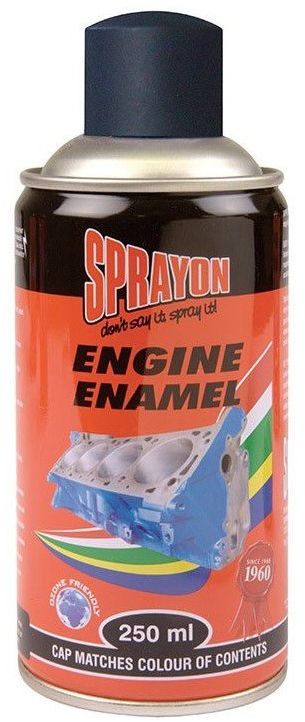 Sprayon Engine Enamel is a specially formulated lacquer spray with heat resistant properties up to 200°C.