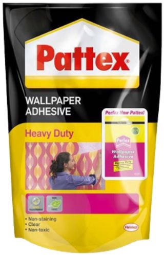 Pattex Wallpaper Adhesive ensures a perfect finish.Pattex Wallpaper adhesive offers high-quality gluing and easy application for all your wallpapering projects.
