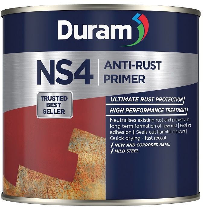 A rust-preventing metal primer suitable for domestic, industrial and automotive uses. Long term protection against corrosion. Good flow and levelling properties, leaving the surface smooth and ready for paint. Quick drying and can be handled within an hour. No toxic fumes so can be safely used in a confined space. A high performance treatment to neutralize existing rust and prevent the formation of new rust. It offers ultimate long term rust protection on new and corroded metal, mild steel, galvanized iron and other metals.