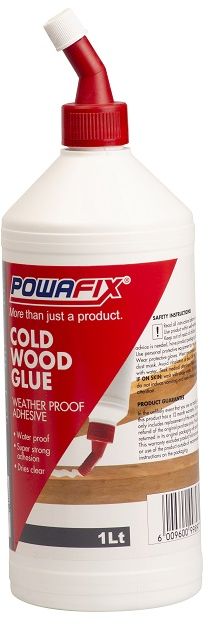 Powafix Cold Wood glue is a water based adhesive formulated to provide a strong weather proof bond between timber surfaces. initial high tack makes the product easy to use and effective at bonding timber surfaces together. Our unique product guarantee gives you peace of mind.